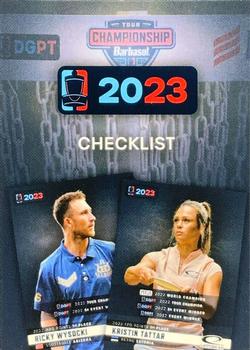 2023 Disc Golf Pro Tour #NNO Checklist Front